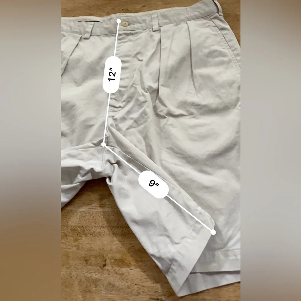 Polo‎ Ralph Lauren Men’s Sz 34 Lt Khaki Pleated Chino Shorts